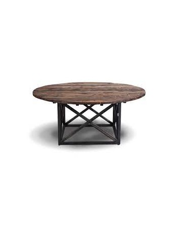 axel round dining table natural 120x76x120cm